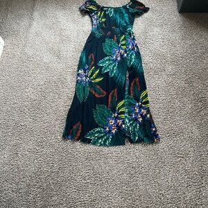 Patrons of Peace Vibrant Green and Yellow Dress